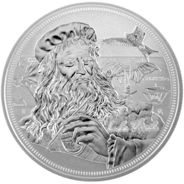 1 Oz Silber - Niue - Icons of Inspiration: Leonardo da Vinci 2021